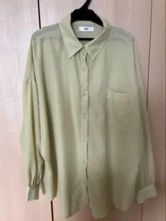 WEGO 薄い黄色 長袖シャツ