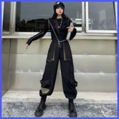 ★好評中 カーゴ パンツ ジョガー テーパード ワイド ダンス 韓国 原宿 L