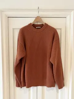 AURALEE SUPER FINE WOOL RIB KNIT BIG P/O