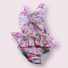 フリル付き花柄水着 24ヶ月用　2才