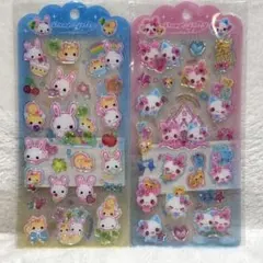 マ*ユ様 ドロップジュエリーシール まじかるみゅーちゃん フワフワらびちゃん ぷ