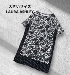 大きいサイズLAURA ASHLEY フラワーデザインカットソーチュニック13のサムネイル