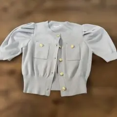 WILLSELECTIONウィルセレクション★ハットパフスリーブ半袖カーディガンのサムネイル