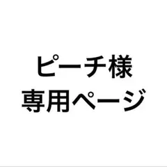 ピーチ様 専用ページ