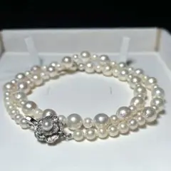 り*ん様 あこや真珠 希少デザイン アコヤパール ネックレス 5.0〜8.3㎜