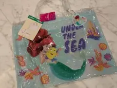 【新品タグ付き】ディズニー　アリエル　プリンセス　プールバッグ　ビニールバッグ
