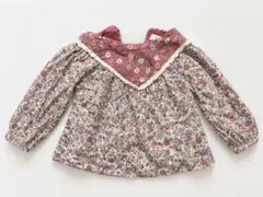 ZARA キッズ 長袖ブラウス 花柄 セーラーカラー