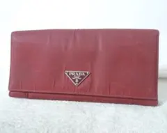 プラダ　PRADA　ナイロン　三角ロゴプレート　長財布　ロングウォレット