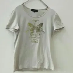 【日本製】Reflect リフレクト 蝶プリント Tシャツ 半袖 ベージュ 9のサムネイル