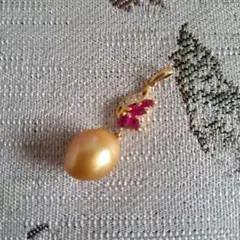 k18ゴールデンパールネックレストップ