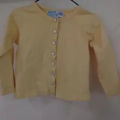 agnès b. イエロー カーディガン 2 ans