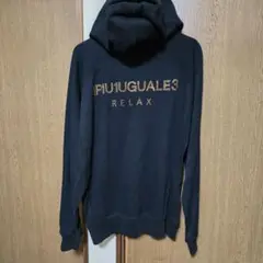 【極美品・別注】1piu1uguale3 relax ラインストーンロゴパーカー