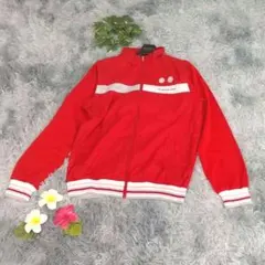 【PARADISO GOLF】ゴルフウェア トラックジャケット (M) 赤 長袖