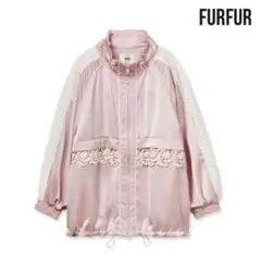 FURFUR アウター レースサテントラックジャケット ミドル丈 長袖