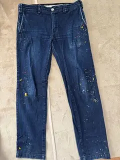 サイズ４　ナンバーナイン　ペンキ　デニム　NUMBERNINE　ペンキデニム NUMBER (N)INE ペンキ スタッズ ダメージ デニム パンツ