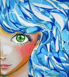 【オリジナル】手描き色紙 イラスト