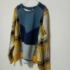 古着リメイク　スウェット☓ニット