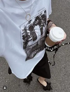 【新品タグ付き】マチャット　machatt プリントTシャツのサムネイル
