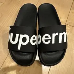 新品　未使用Superme風　ブラック サンダル19〜21センチ