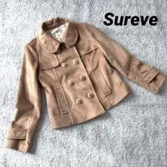 美品✨【Sureve】ジャケット ブルゾン 丸襟 キャメル M デザインボタン