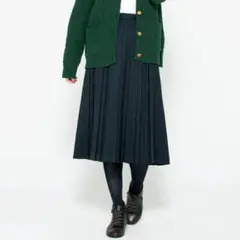 ライトアップショッピングクラブ◆ロングウォーク 洗える プリーツスカート L