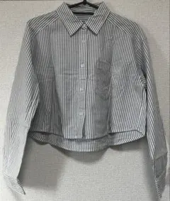 GU ストライプ ミニ丈シャツ Sサイズ