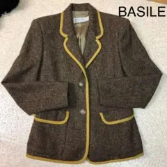 BASILE ツイードジャケット　サイズ40 平成レトロ　バブル　イタリア製