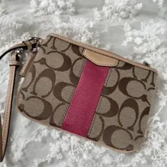 COACH コーチ フラグメントケース シグネチャー　ポーチ