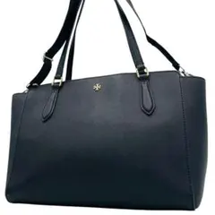 美品 トリーバーチ トートバッグ ショルダー ビジネス ブラック レザー