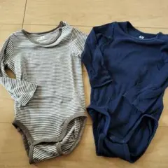 Ｈ＆Ｍ　長袖ロンパース74cm　2枚セット