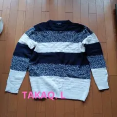 タカキューボーダーニットL