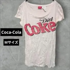 コカコーラ Tシャツ ロゴ ラウンドネック 半袖 プリント M 綿 カジュアルのサムネイル