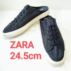 極美品 ZARA メッシュ バックレススニーカー サボ ミュール 24.5のサムネイル