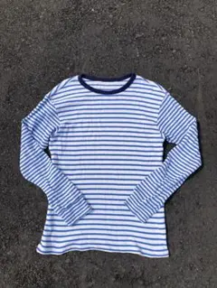 OLD UNIQLOサーマルボーダーロンTブルー✖️ホワイトarchive y2k