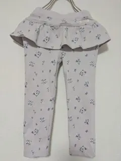 petitmain 花柄 フリル レギンス 110cm 長ズボン　薄紫色　女の子