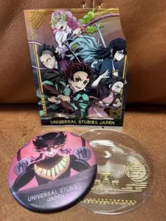鬼滅の刃 缶バッジ USJ 憎珀天