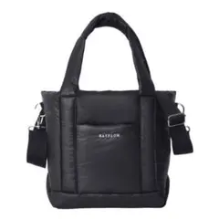 BAYFLOW 収納5ポケット キルティングバッグ 黒 ショルダー トート 付録