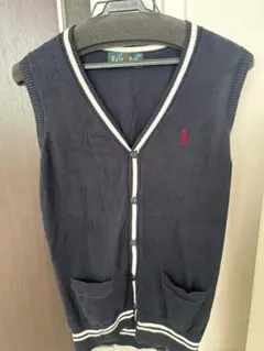 【EAST BOY】ネイビー Vネック ニット スクールベスト