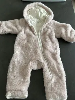 フリース フード付きロンパース 70-80cm