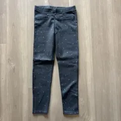 【ZARA】キッズ ドット柄 レギンスパンツ チャコールグレー