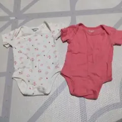 agabang 花柄ロンパース 2点セット 6-9M