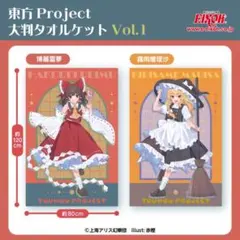 東方Project 霊夢 魔理沙 大判タオルケットVol.1 2枚セット