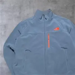 ノースフェイスソフトシェルジャケットUS規格ドローコード刺繍ロゴ美品メンズL