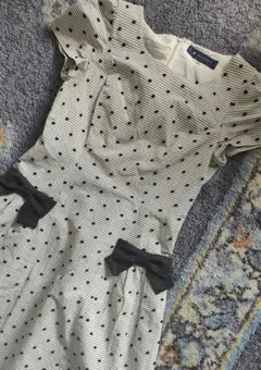 【エムズグレイシー】立体ドット柄ワンピ【38】