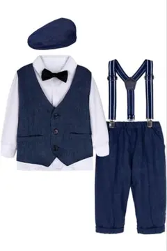 フォーマルスーツブルー110cm