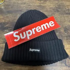 も*ち様 supreme small box logo Black beanie
