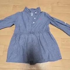 carter's 2T 長袖ワンピース ハート刺繍