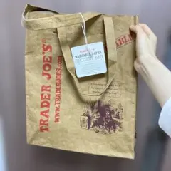 【トレジョ】TRADER JOE'S 洗える紙ショッピングバッグ