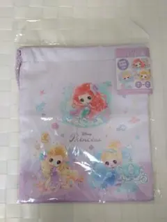 ディズニー プリンセス マチつき巾着 抗菌防臭 未使用