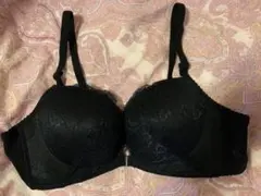 フロントホック ブラジャー ブラック